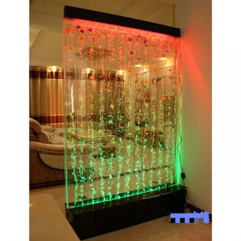 气泡墙水幕墙水景屏风亚力定做流水屏风家用客厅鱼缸创意背景墙