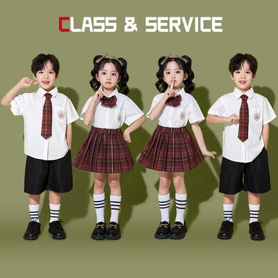六一儿童节演出服幼儿园毕业白色