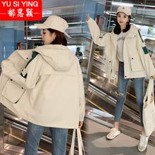 春秋季 初中高中学生韩版 宽松百搭初秋上衣服 工装 外套女2019年新款