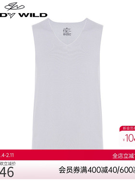 宝迪男士抓绒暖衣V领宽肩背心本命年含红品保暖打底抗菌ZBN11DB3