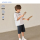 套装 爱慕儿童营地探索男孩短袖 上衣五分裤 AK243F251