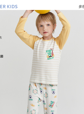 爱慕儿童奶皮男/女孩套头长袖睡衣/长睡裤AK241C721