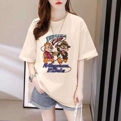 纯棉杏色短袖T恤女2026夏季新款爆款宽松夏天半袖体恤显瘦上衣潮