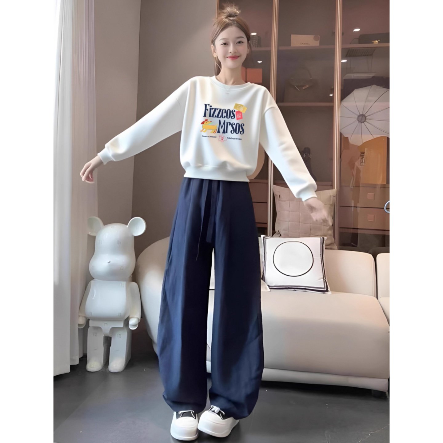 巨好看的辣妹短款圆领卫衣女2025新款爆款长袖上衣秋冬加绒外套女,女装/女士精品,卫衣/绒衫,淘宝优惠券,粉丝福利购,淘宝优惠卷