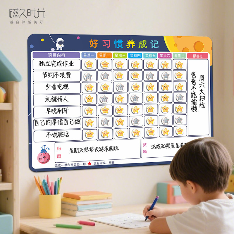 计划表儿童成长自律好习惯养成图片