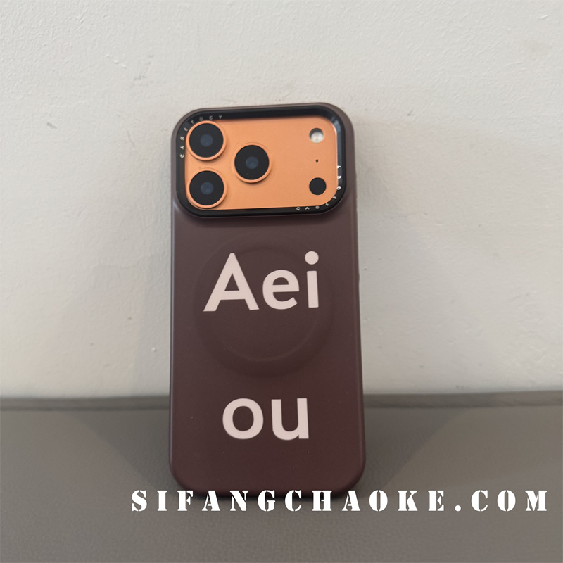 字母创意磁吸手机壳适用iPhone17ProMax手机壳15/16/16PM壳简约14/13/15Pro壳