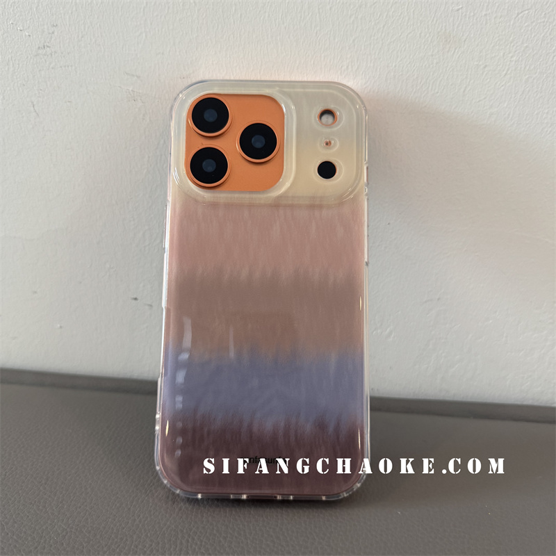 渐变纯色早秋适用iPhone17ProMax手机壳15/14/16Pro套16PM壳简约15P防摔