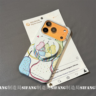 雪梨波点创意菲林壳磁吸适用iPhone17ProMax手机壳16Pro壳16PM套个性 17P壳