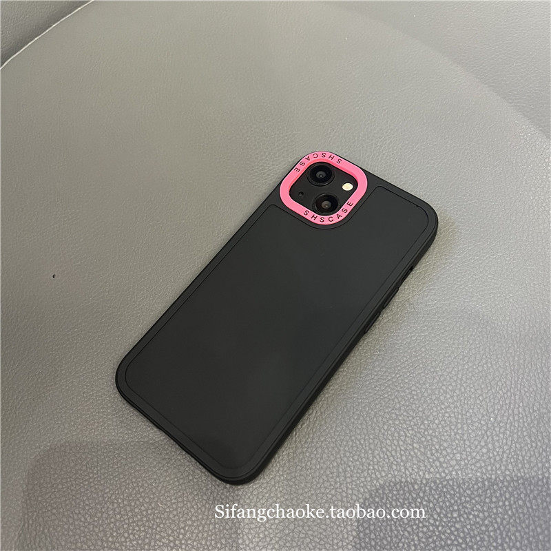 简约磨砂撞色镜头圈适用iPhone13手机壳11全包x/xs软13promax套15/15Pro/15Promax,3C数码配件,手机保护套/壳,淘宝优惠券,粉丝福利购,淘宝优惠卷