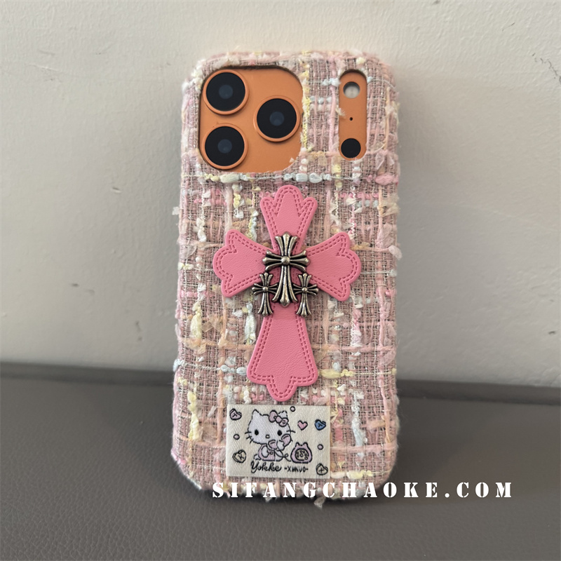 小香风立体创意适用iPhone17proMax手机壳15/14/16Pro套13/14PM壳简约15/15P套