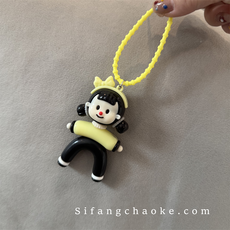 多妹卡通个性车钥匙扣手机壳挂件书包宝宝挂饰创意简约男女款