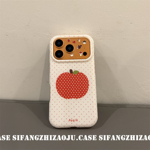 波点苹果夏季新款磨砂适用iPhone17proMax手机壳16/16Pro套个性16PM壳15/15P