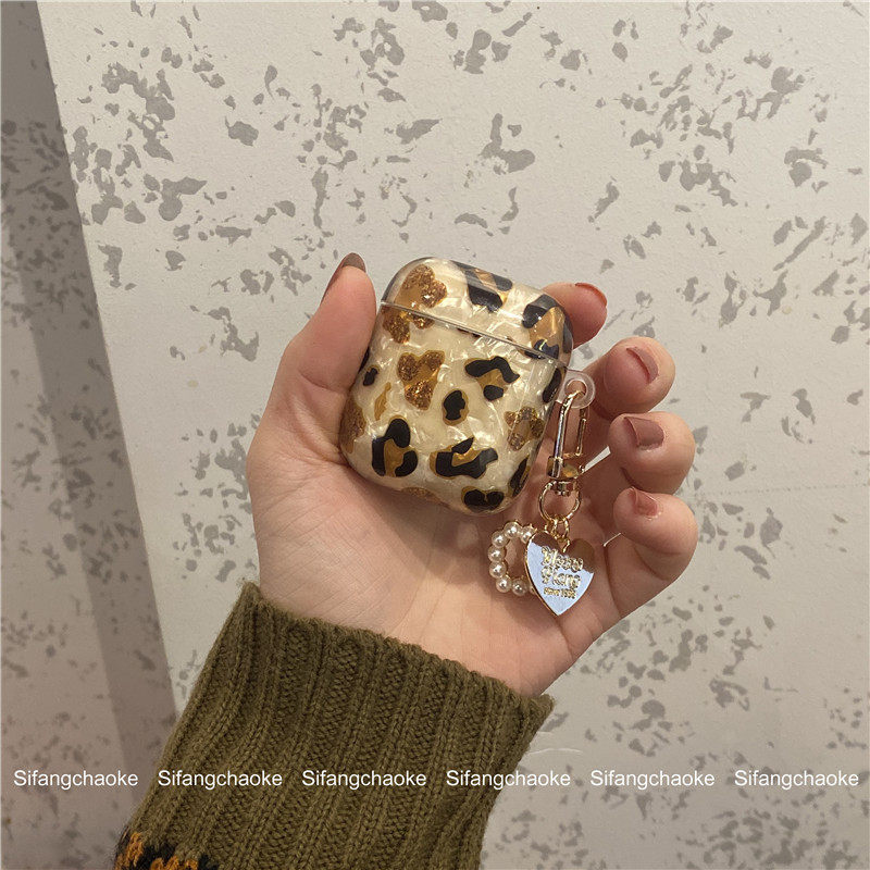 少女心豹纹耳机套适用Airpods Pro硅胶1/2代苹果蓝牙无线耳机套女,3C数码配件,耳机保护套,淘宝优惠券,粉丝福利购,淘宝优惠卷