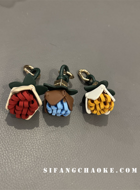 鞋带小花朵撞色初秋创意自制创意车钥匙扣手机壳挂件挂绳书包挂绳