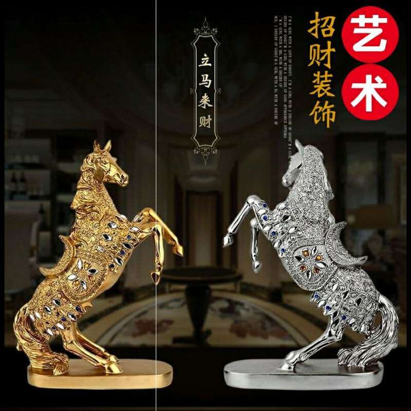 女生房间装饰物品个性摆件客厅酒柜办公室招财马生日礼物闺蜜创意