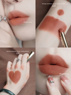 完美日记小细跟口红银翼小羊皮哑光丝绒唇膏 L01高级裸色系奶杏色