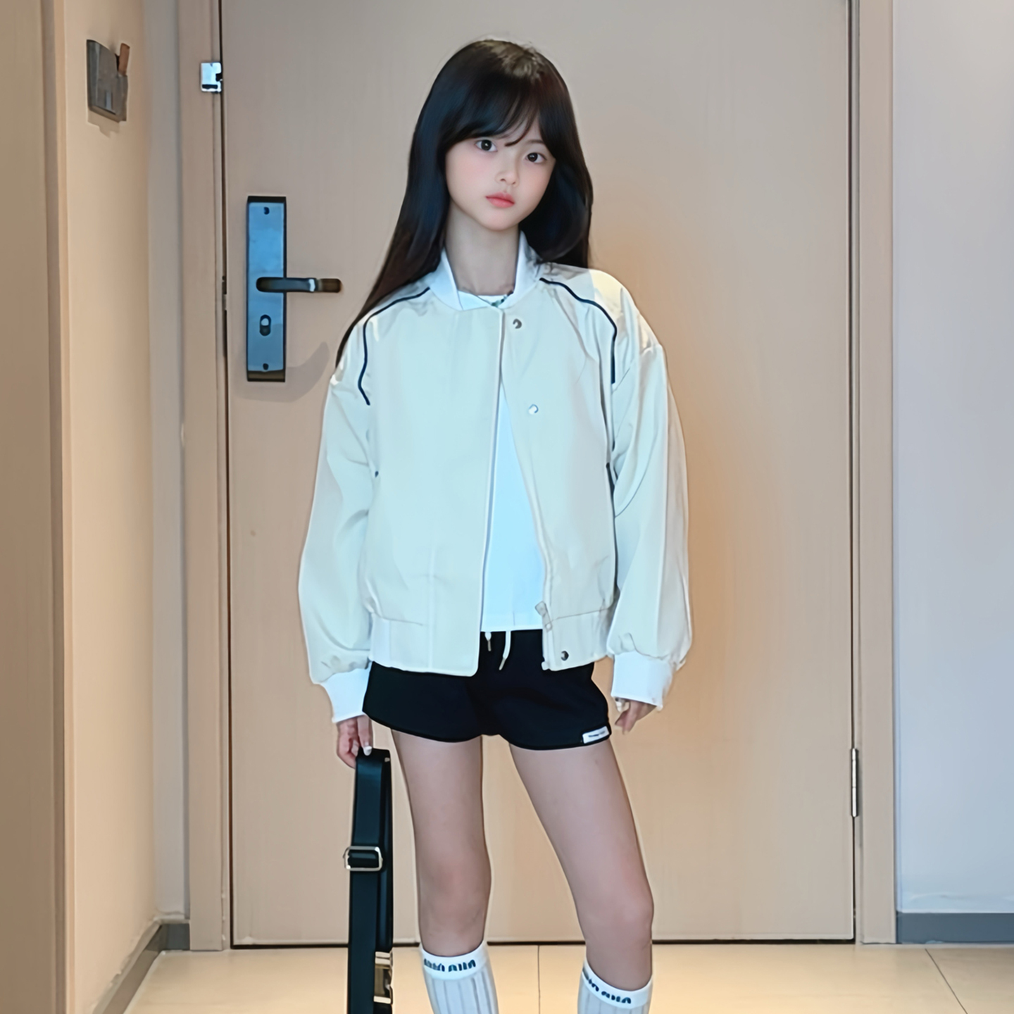 女童外套春秋款洋气防水夹克上衣