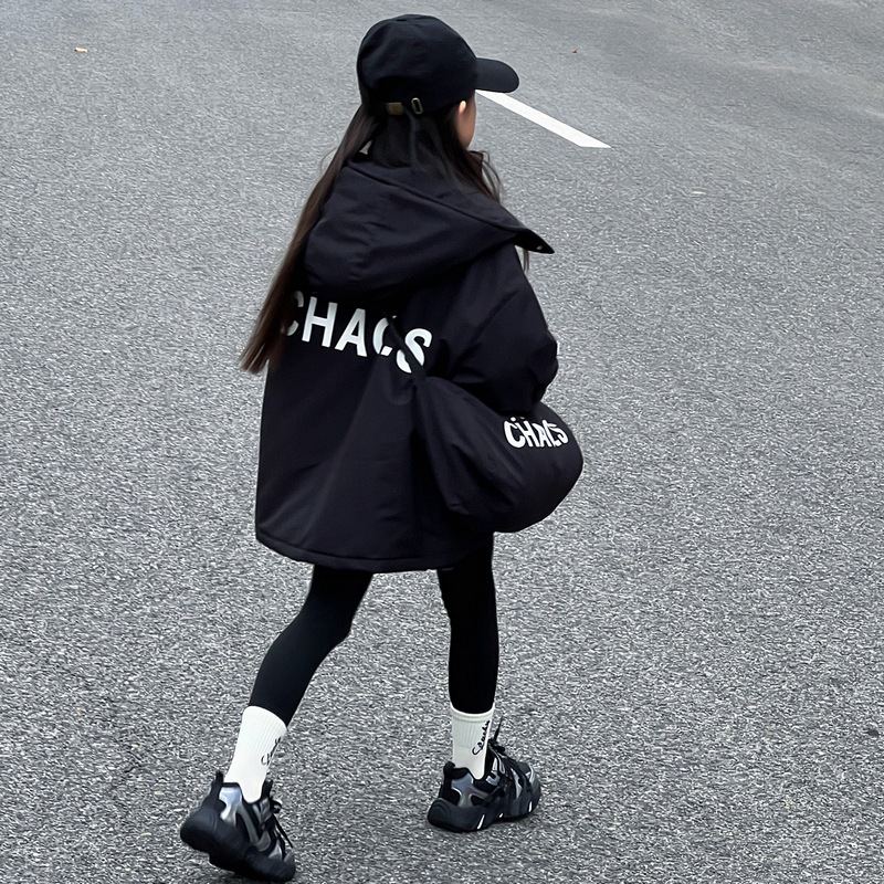 女童外套夹棉加厚冲锋衣二棉棉衣