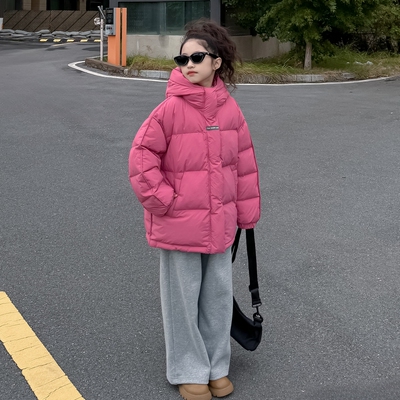 女童羽绒服冬季短款外套保暖上衣