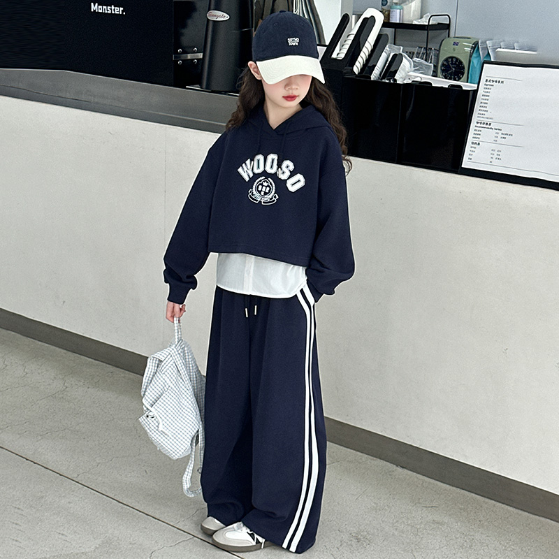 女童秋套装儿童休闲运动衣服女装