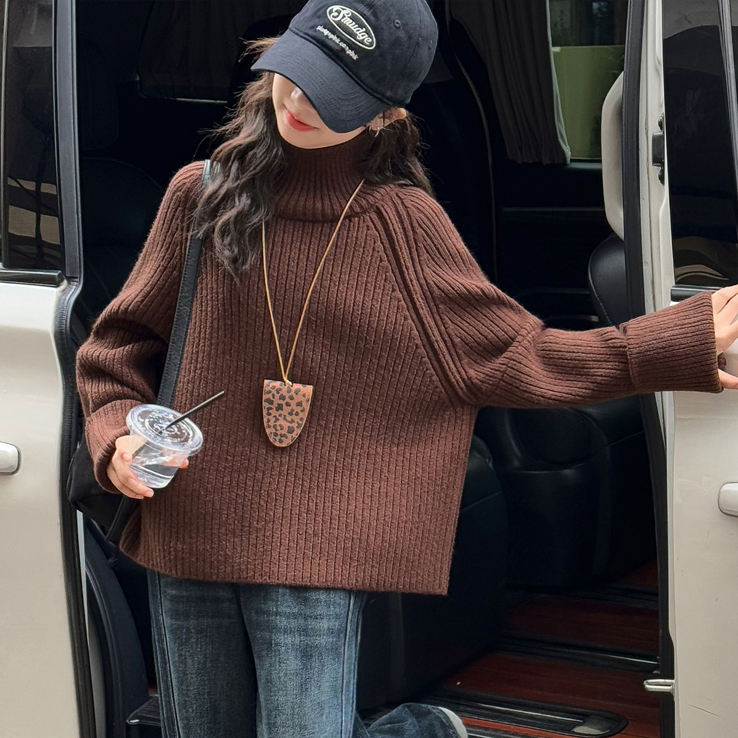 女童毛衣冬季加厚洋气针织毛线衣