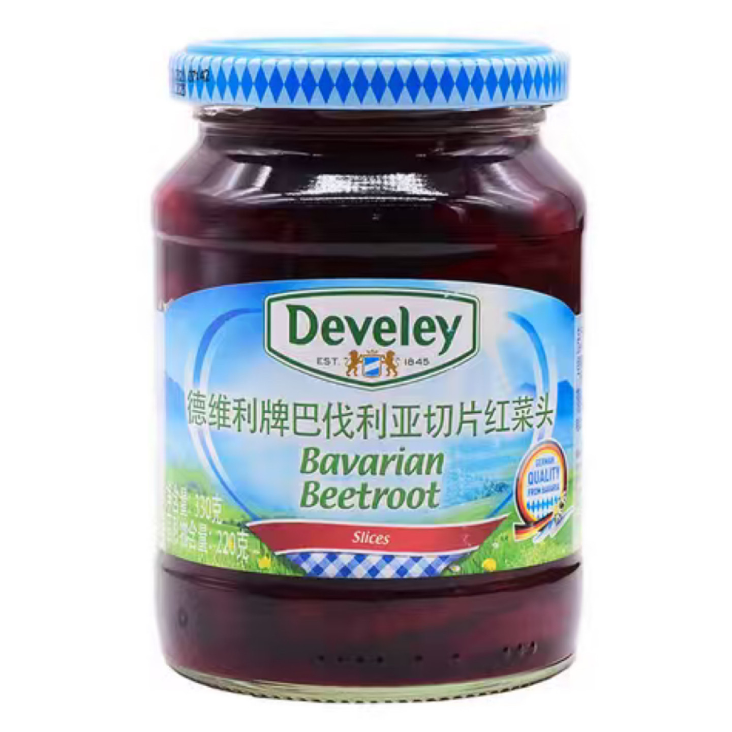 26/11/22 临期 德国 德维利巴伐利亚切片红菜头330g 甜菜根 沙拉