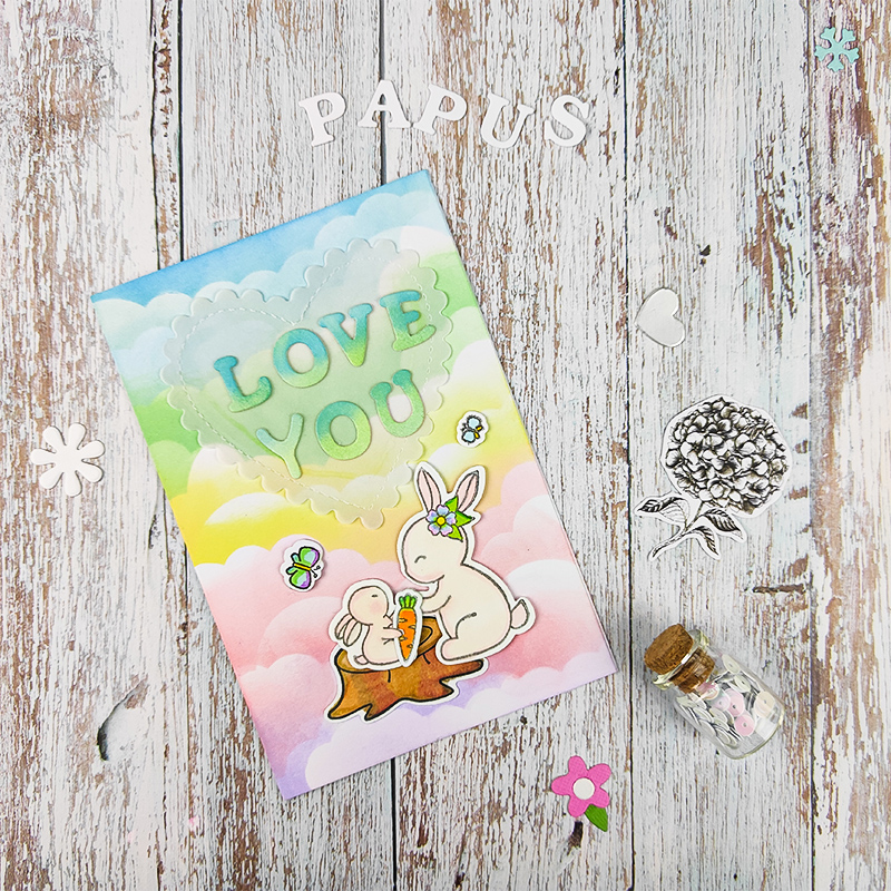 papus透明印章十二生肖虎年贺卡