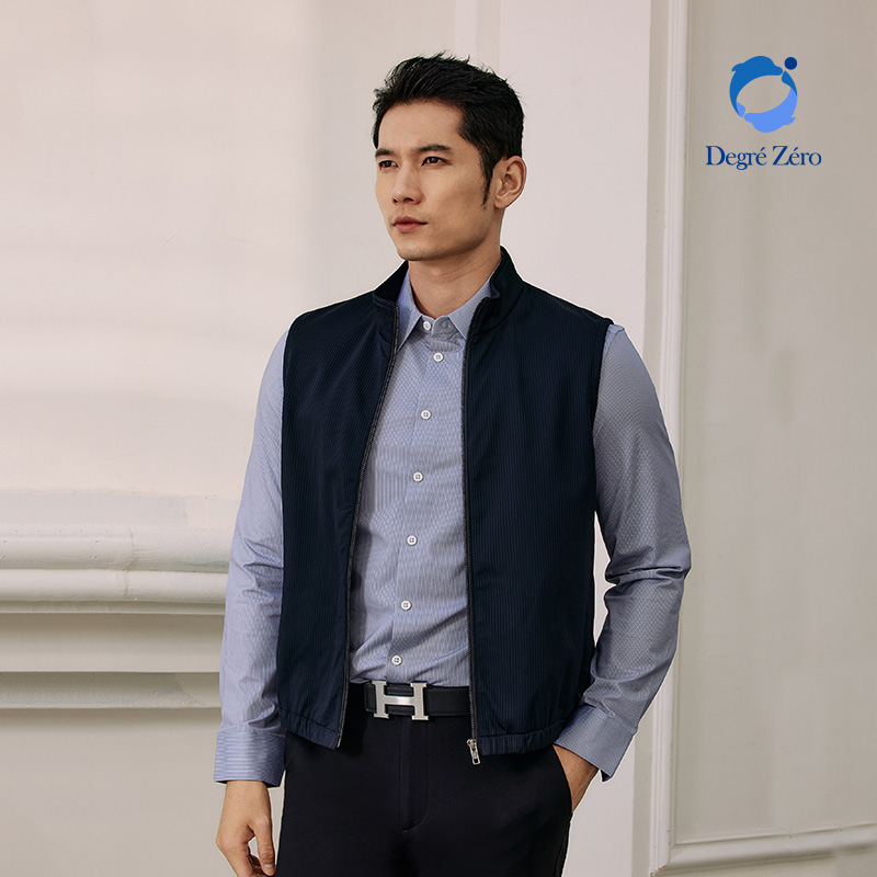 DegreZero男士马甲免烫抗皱背心