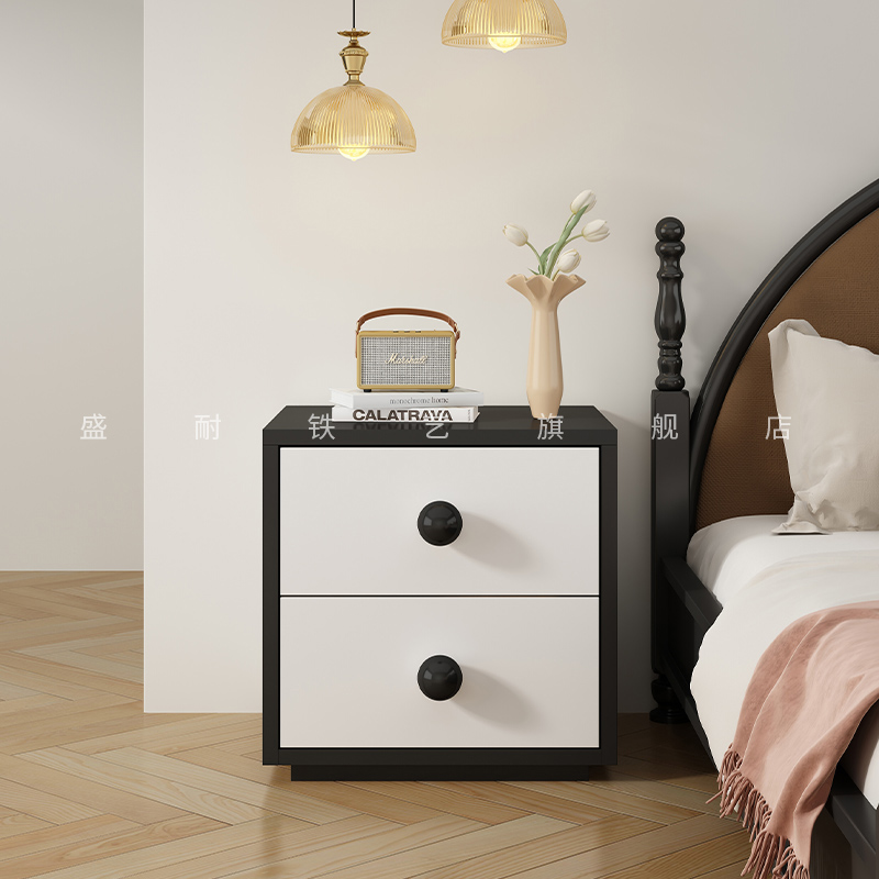 法式奶油风床头柜斗柜