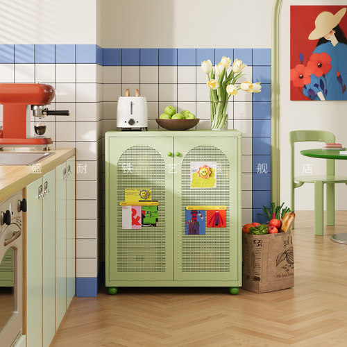 盛耐中古风厨房置物柜零食储物柜