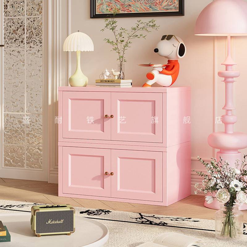 钢制环保多巴胺客厅儿童玩具柜书籍收纳柜家用组合落地书柜展示柜