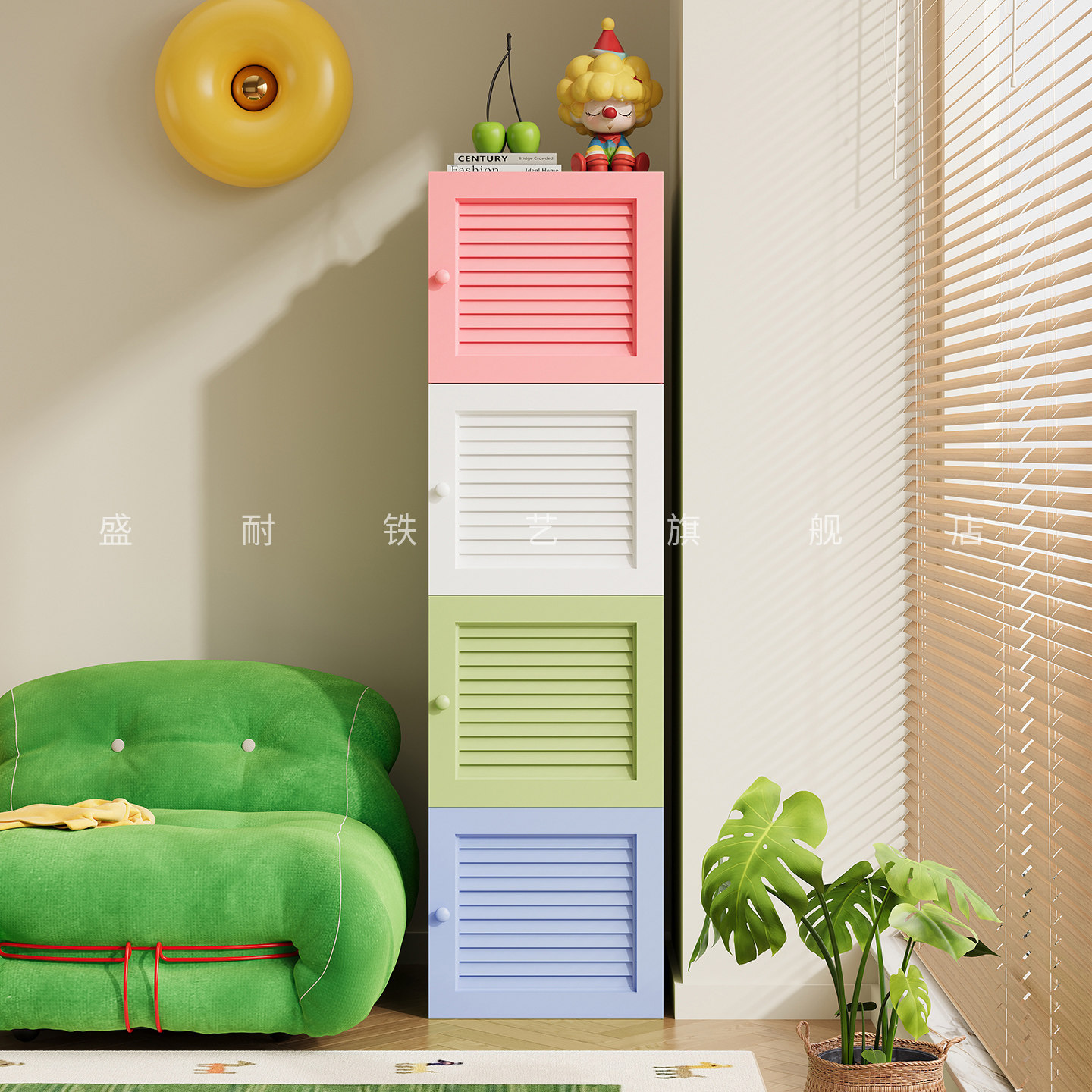 盛耐钢制飘窗储物柜卧室阳台多功能收纳柜子自由组合铁皮柜置物柜,住宅家具,飘窗柜,淘宝优惠券,粉丝福利购,淘宝优惠卷