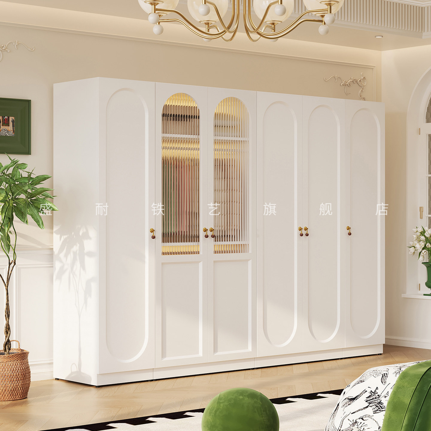 升级静音铁皮大人衣柜卧室家用租房衣服收纳柜2026新款小户型柜子