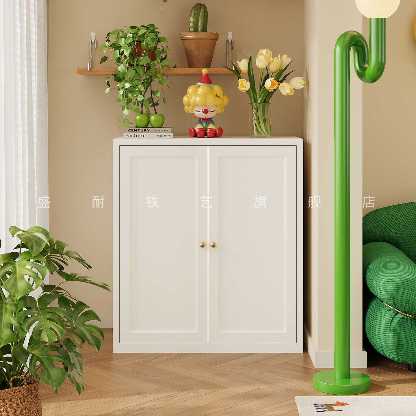 钢制家用阳台储物柜大容量杂物柜