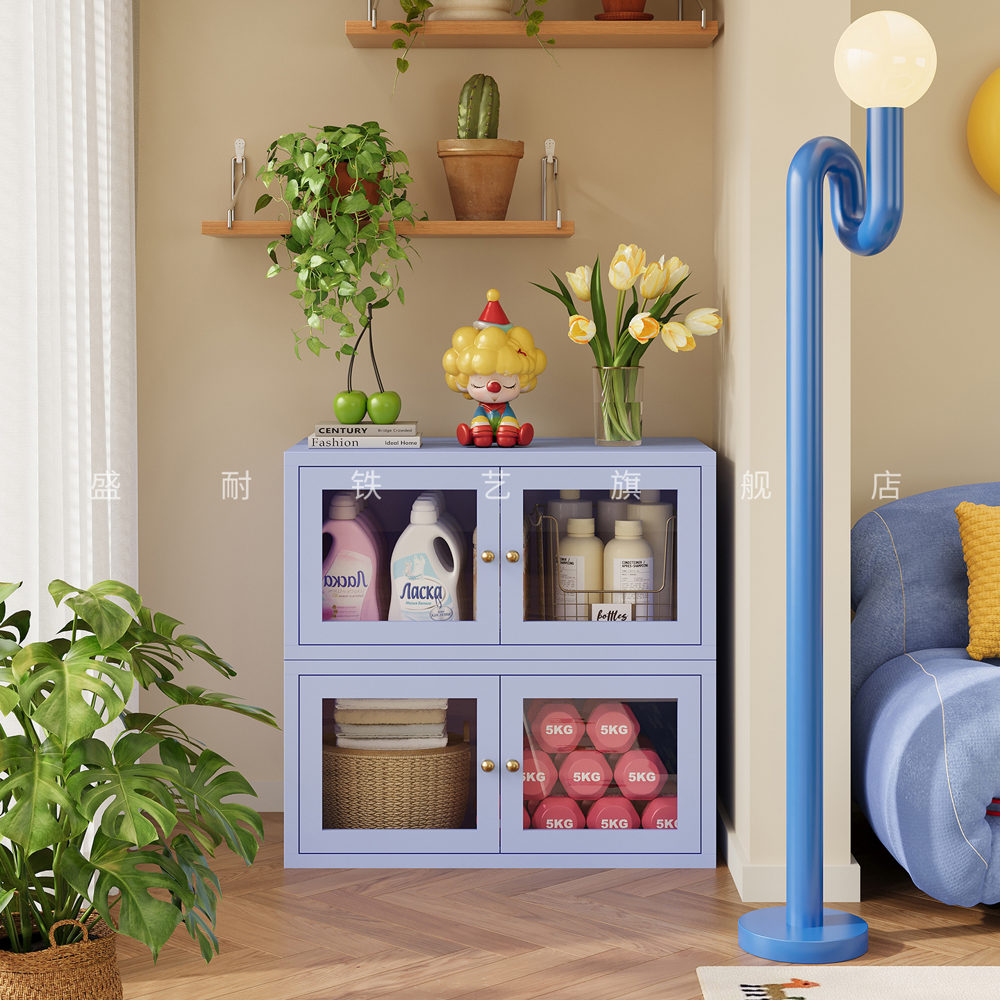 阳台收纳柜防水防晒室外大容量柜