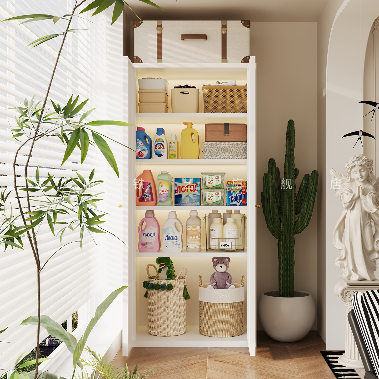 钢制阳台储物柜大容量杂物柜防水