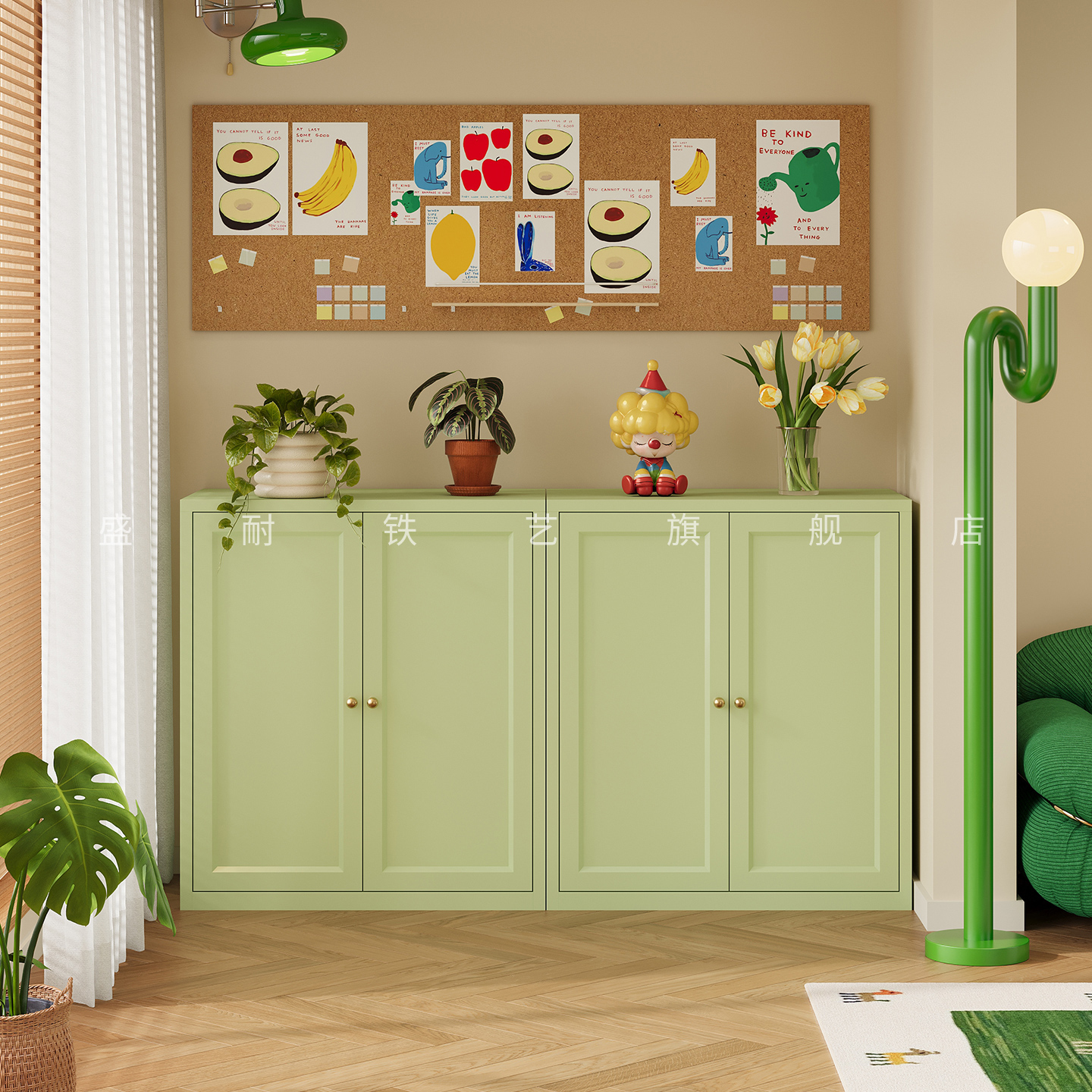 钢制家用阳台储物柜大容量杂物柜