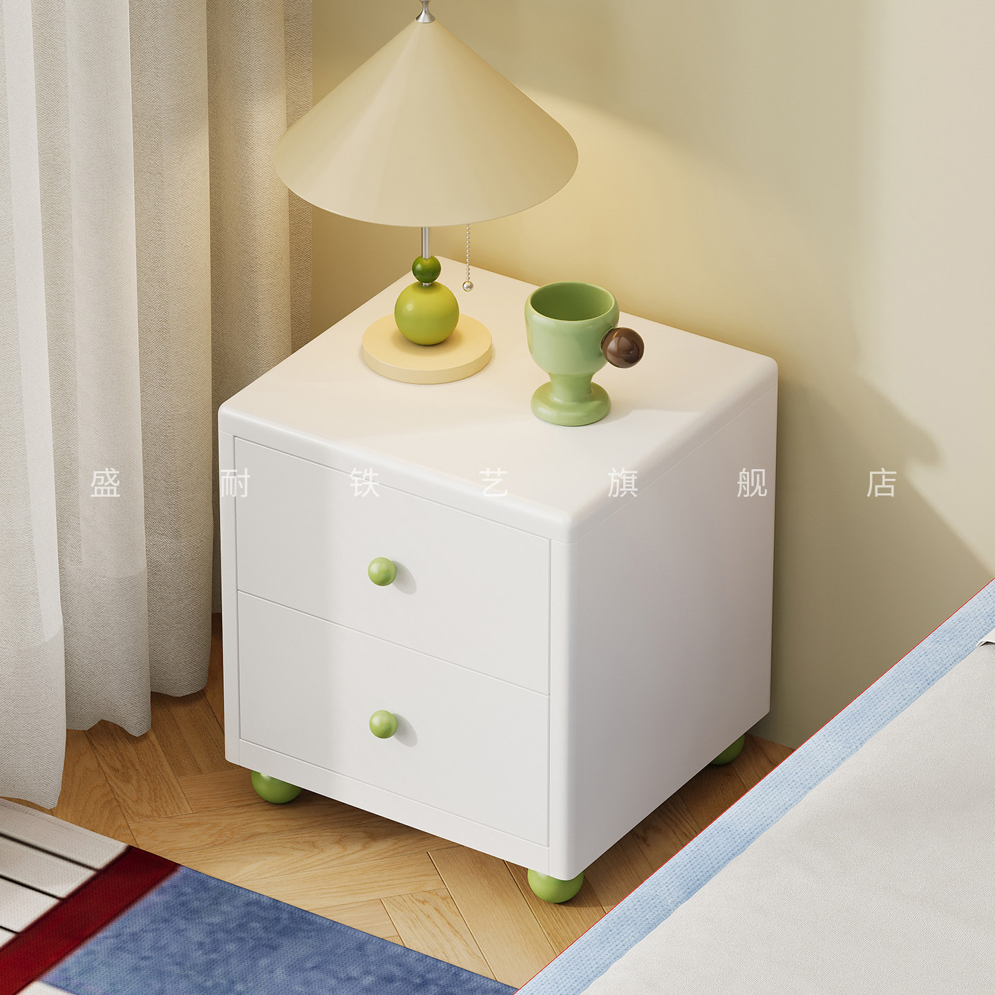 儿童床头柜床边柜2025年新款小户型家用卧室铁艺斗柜落地置物柜子,住宅家具,床头柜,淘宝优惠券,粉丝福利购,淘宝优惠卷
