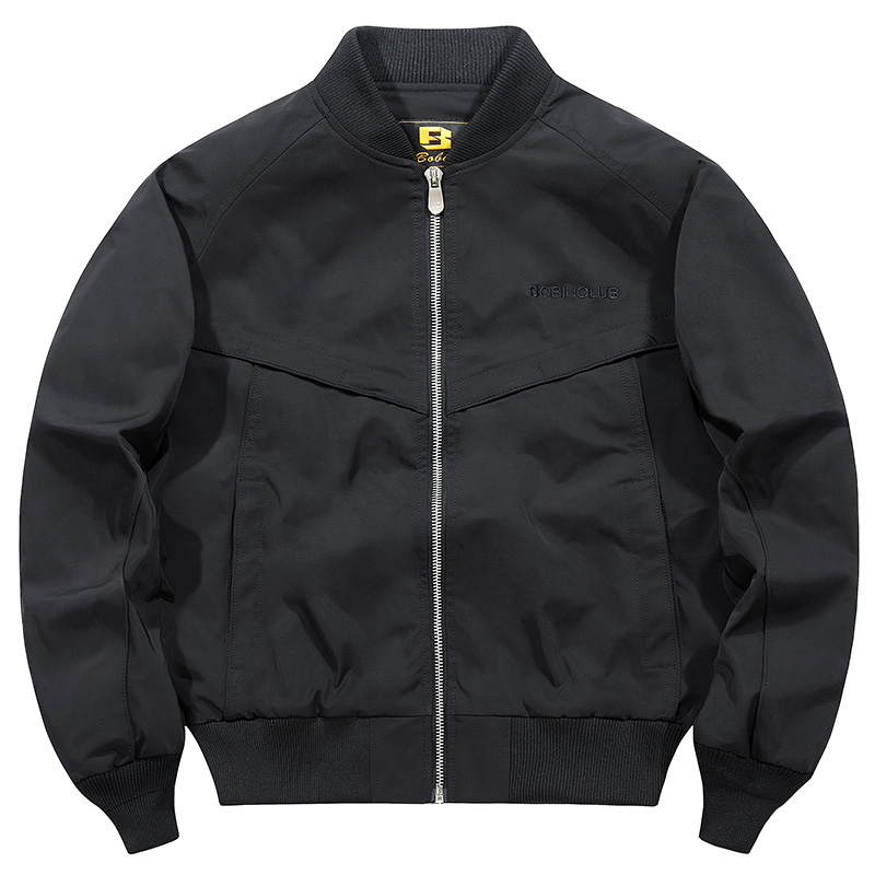 男士飞行员夹克新款高级棒球服休闲美式加厚棉衣秋冬季棉服外套男