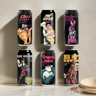 新西兰进口幻视精酿啤酒酒花zha弹浑浊IPA疯眼船长三倍