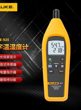 福禄克（FLUKE）温度湿度测量仪数字温湿度计温湿度表9714I00311