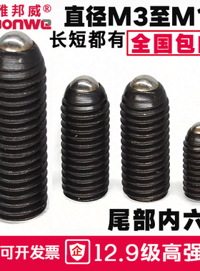 波子波珠定位珠波仔螺丝钢珠紧定弹簧球头柱塞M3M45M6M8M10M12M16
