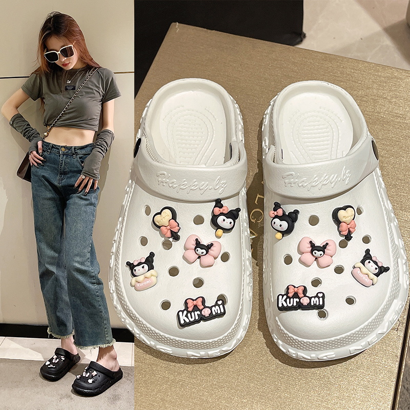 EVA可爱洞洞凉鞋卡通甜美女外穿