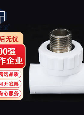 正奇谊PPR塑件PPR水管配件管件接头三通T20×1/2M