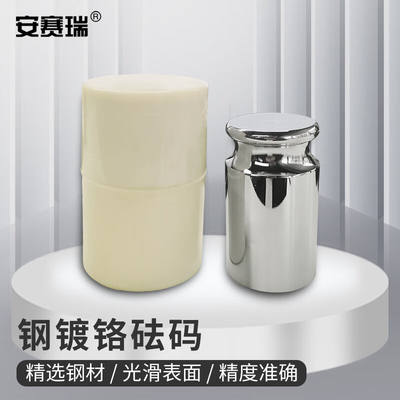 安赛瑞砝码实验校准用钢镀铬M1级电子秤砝码带环保筒100g6D00032