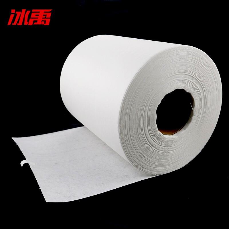 冰禹BYyc-153无尘纸工业吸油吸水擦拭纸实验室车间大卷纸白色25*3