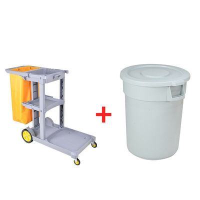 Supercloud保洁车多功能手推车清洁车酒店打扫卫生物业宾馆专用工