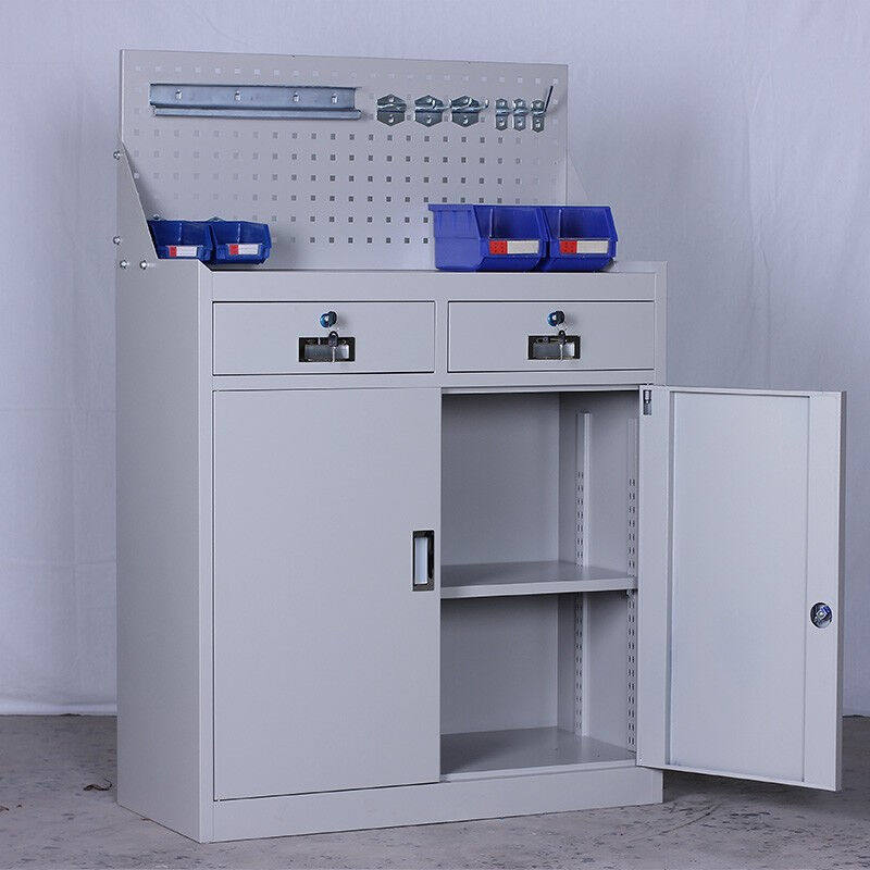 JNJIENBANGONG工具柜重型工具架多功能柜子二抽对开门灰白色（含,商业/办公家具,文件柜,淘宝优惠券,粉丝福利购,淘宝优惠卷