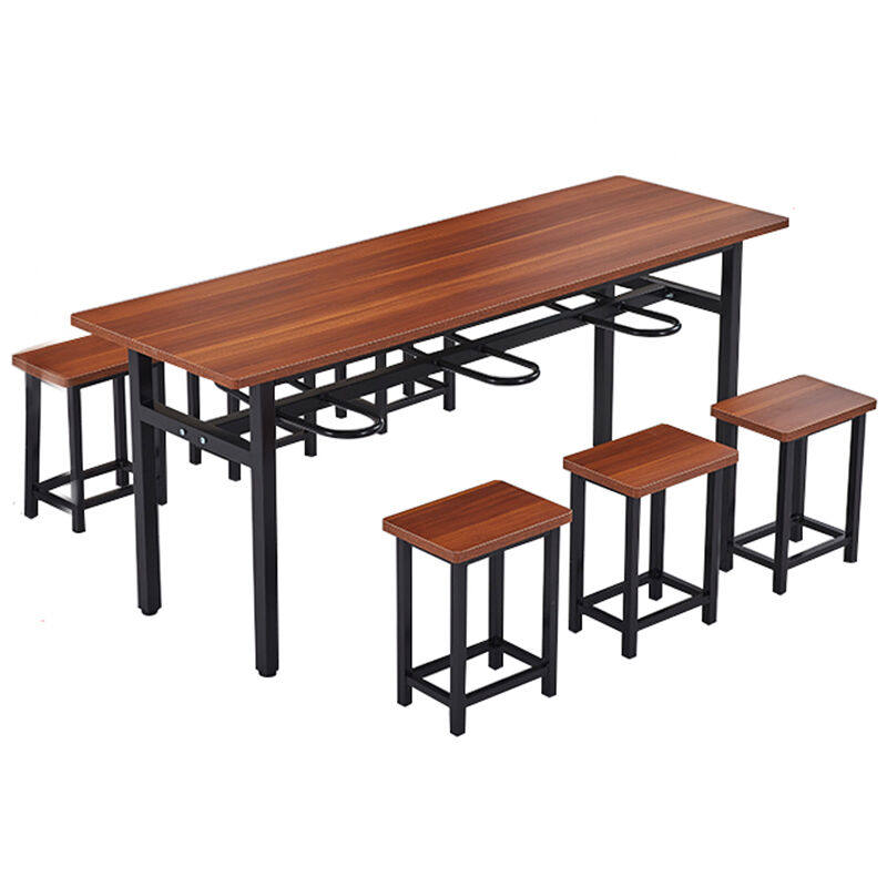奕多美食堂餐桌椅一桌六凳方管多层板长方形饭桌学校工厂餐桌YDM-,商业/办公家具,食堂餐桌椅,淘宝优惠券,粉丝福利购,淘宝优惠卷