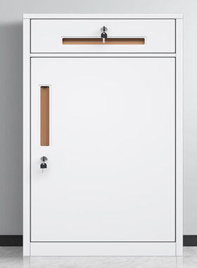 奕多美85高一抽一门白色款桌下文件柜资料存储柜工具收纳柜矮柜带